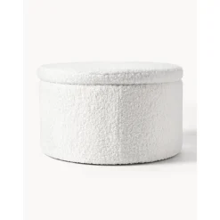 Pouf Xl In Tessuto Teddy Con Vano Contenitore Alida*Westwing Collection Online