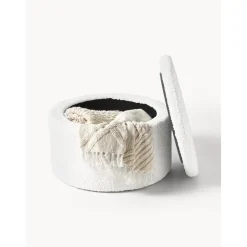 Pouf Xl In Tessuto Teddy Con Vano Contenitore Alida*Westwing Collection Online