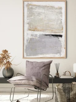 Quadro Dipinto A Mano Con Cornice In Legno Scenario