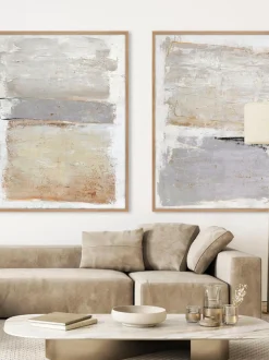 Quadro Dipinto A Mano Con Cornice In Legno Scenario