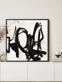 Quadro Dipinto A Mano Con Cornice In Legno Playblack