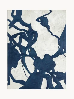 Quadro Dipinto A Mano Con Cornice In Legno Blueplay