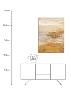 Quadro Dipinto A Mano Con Cornice In Legno Idrata