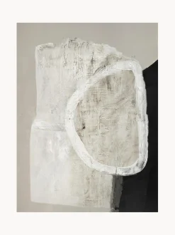 Quadro Su Tela Dipinto A Mano White Stone