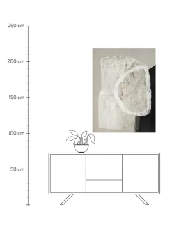 Quadro Su Tela Dipinto A Mano White Stone