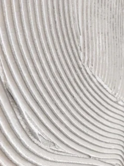 Quadro Su Tela Dipinto A Mano White Sculpture 1