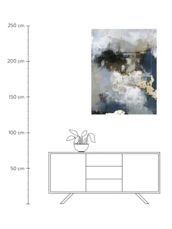 Quadro Su Tela Dipinto A Mano Waterfall