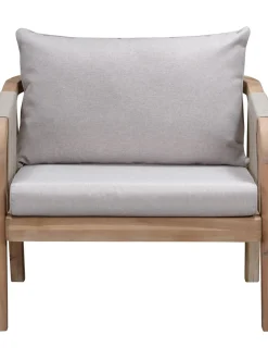 Salotto Da Giardino In Legno Di Acacia Lu 4 Pz