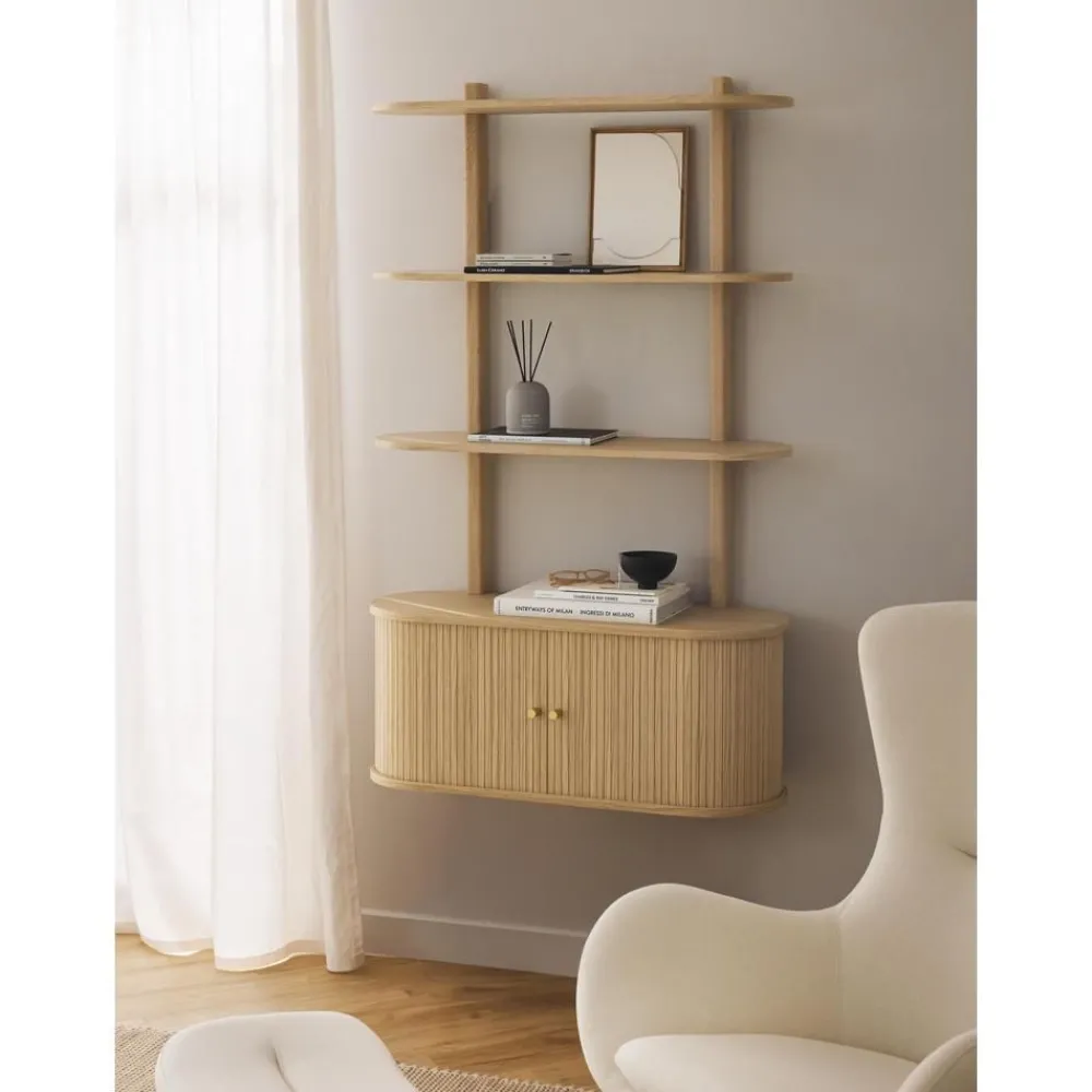 Scaffale Da Parete Con Frontale Scanalato Calary*Westwing Collection Fashion