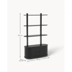 Scaffale Da Parete In Legno Con Frontale Scanalato Calary*Westwing Collection Clearance