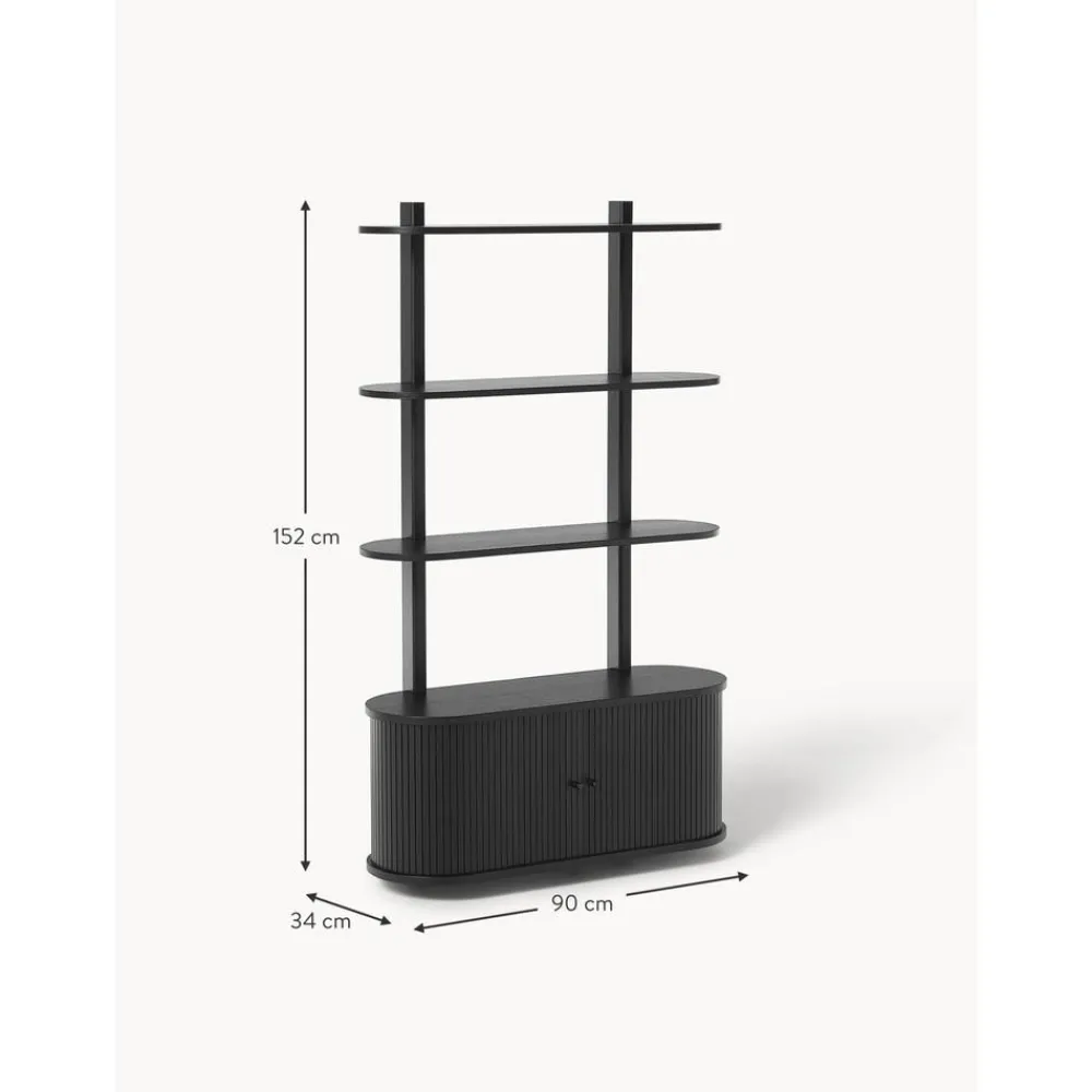 Scaffale Da Parete In Legno Con Frontale Scanalato Calary*Westwing Collection Clearance