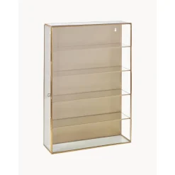 Scaffale Da Parete In Metallo Con Ripiani In Vetro E Anta In Vetro Ada*Nordal Best