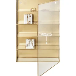 Scaffale Da Parete In Metallo Con Ripiani In Vetro E Anta In Vetro Ada*Nordal Best