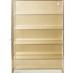 Scaffale Da Parete In Metallo Con Ripiani In Vetro E Anta In Vetro Ada*Nordal Best