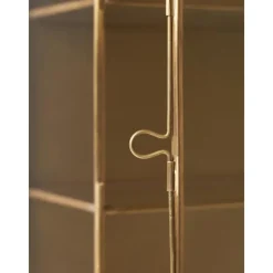 Scaffale Da Parete In Metallo Con Ripiani In Vetro E Anta In Vetro Ada*Nordal Best