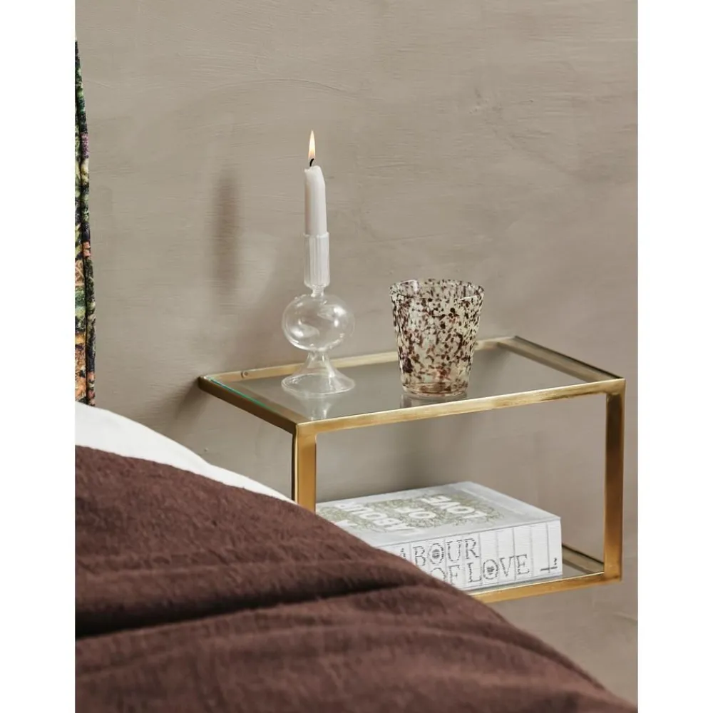 Scaffale Da Parete In Metallo Nera*Nordal Outlet