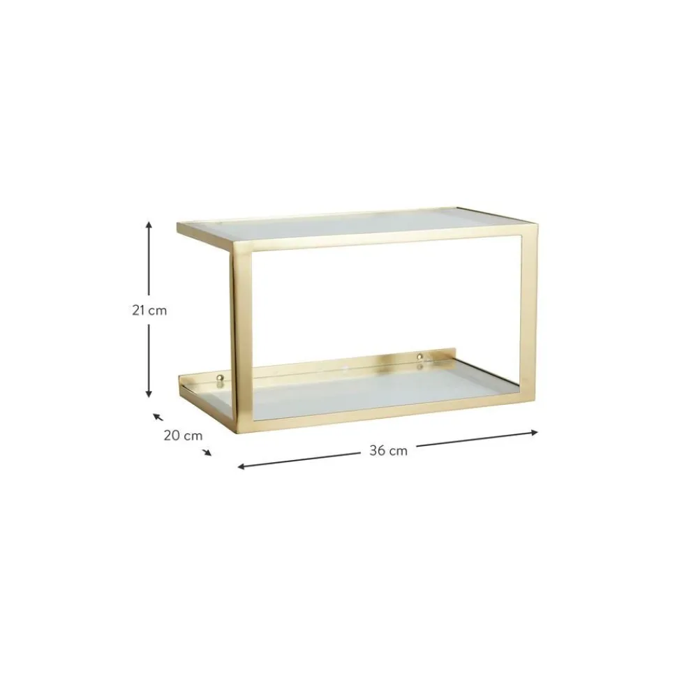 Scaffale Da Parete In Metallo Nera*Nordal Outlet