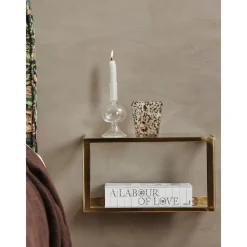 Scaffale Da Parete In Metallo Nera*Nordal Outlet