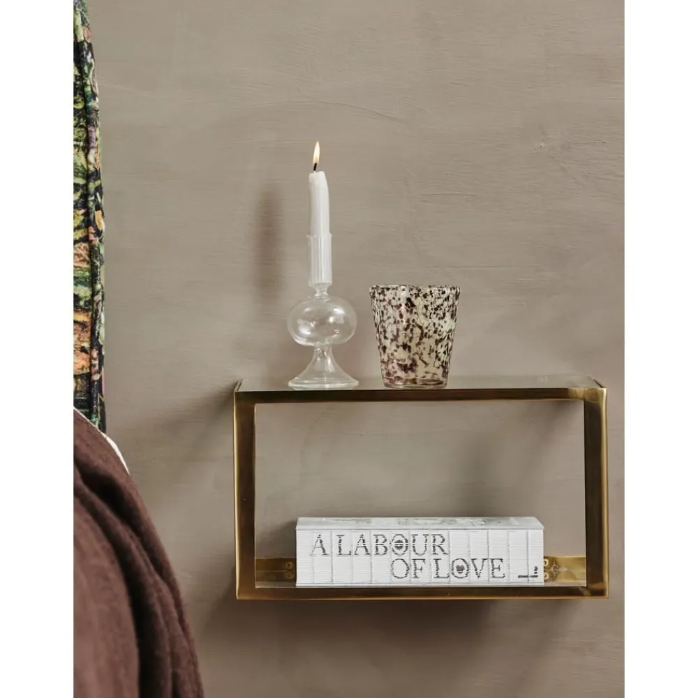 Scaffale Da Parete In Metallo Nera*Nordal Outlet