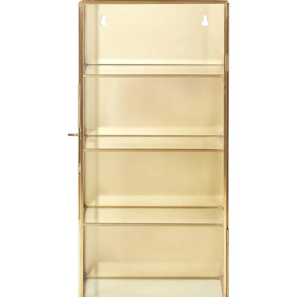 Scaffale Da Parete In Metallo Con Ripiani In Vetro E Anta In Vetro Ada*Nordal Fashion