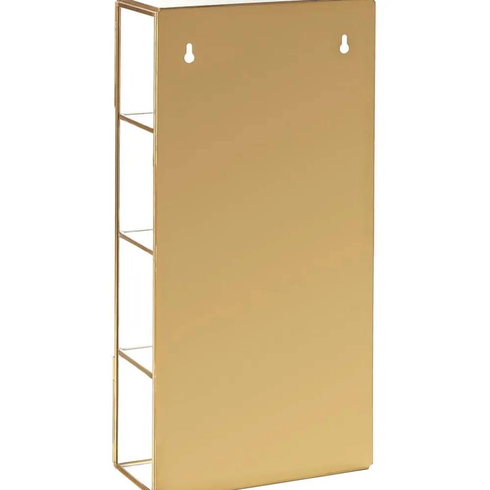 Scaffale Da Parete In Metallo Con Ripiani In Vetro E Anta In Vetro Ada*Nordal Fashion