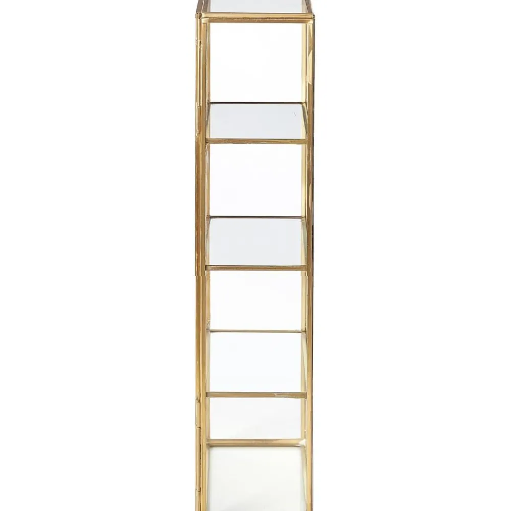 Scaffale Da Parete In Metallo Con Ripiani In Vetro E Anta In Vetro Ada*Nordal Fashion