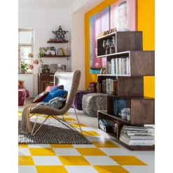 Scaffale In Legno Di Acacia Authentico Zick Zack*Kare Design Fashion