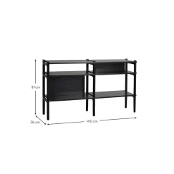 Scaffale In Legno Di Quercia Holton*Rowico Fashion