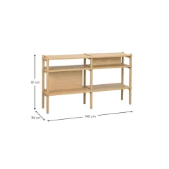 Scaffale In Legno Di Quercia Holton*Rowico Best