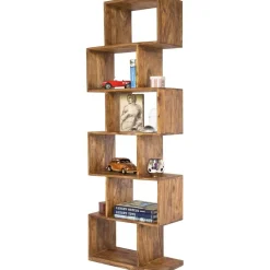 Scaffale In Legno Di Sheesham Authentico Zick Zack*Kare Design New