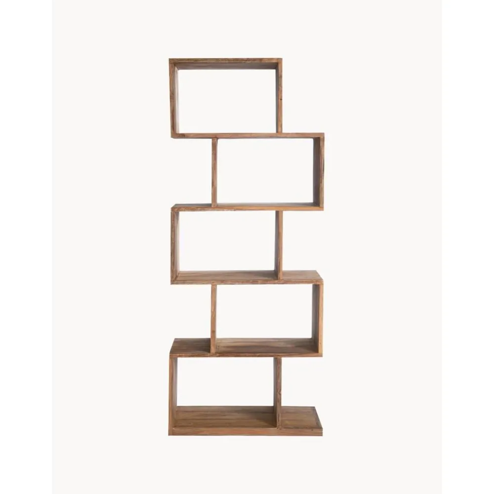 Scaffale In Legno Di Sheesham Authentico Zick Zack*Kare Design Outlet