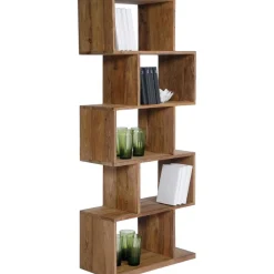 Scaffale In Legno Di Sheesham Authentico Zick Zack*Kare Design Outlet