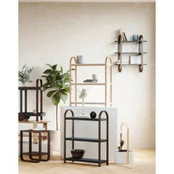 Scaffale In Metallo Con Struttura In Legno Bellwood*Umbra Outlet