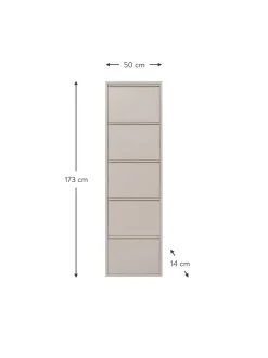 Scarpiera Da Parete Con Scomparti A Ribalta Caruso