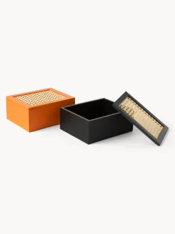 Scatola Portaoggetti Con Intreccio Viennese Carina