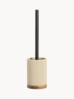 Scopino Bagno Con Dettaglio In Legno Laura