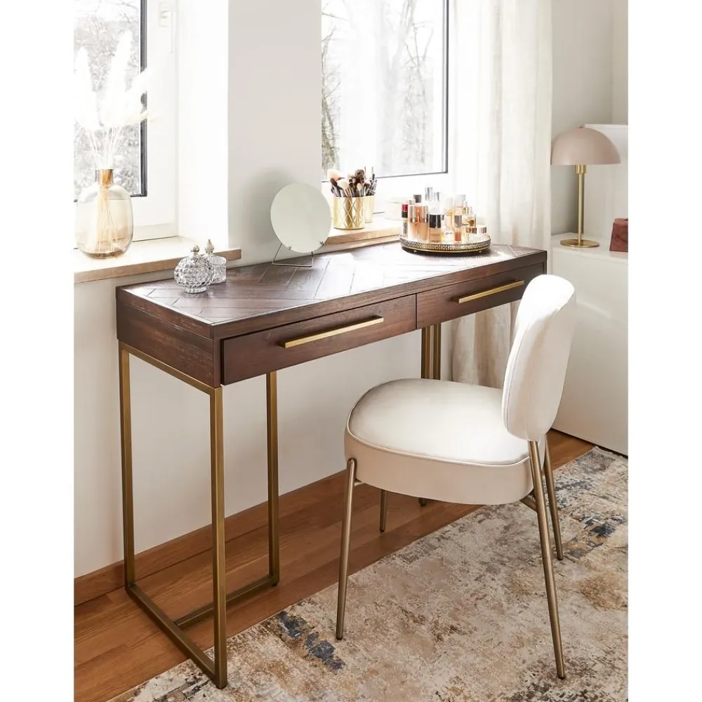 Scrivania A Spina Di Pesce Con Cassetti Classe*Dutchbone Best