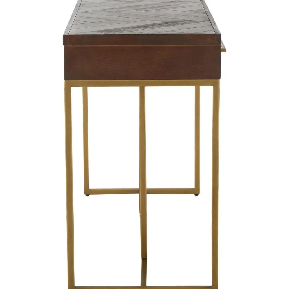 Scrivania A Spina Di Pesce Con Cassetti Classe*Dutchbone Best