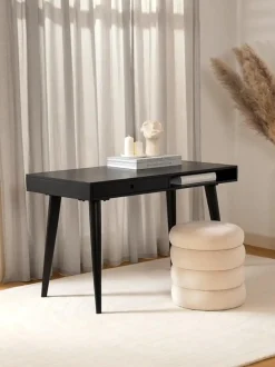 Scrivania Con Cassetto In Legno Massiccio Tova