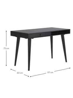 Scrivania Con Cassetto In Legno Massiccio Tova