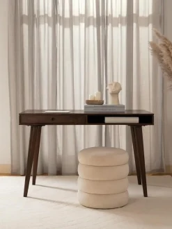 Scrivania Con Cassetto In Legno Massiccio Tova