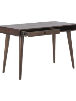 Scrivania Con Cassetto In Legno Massiccio Tova