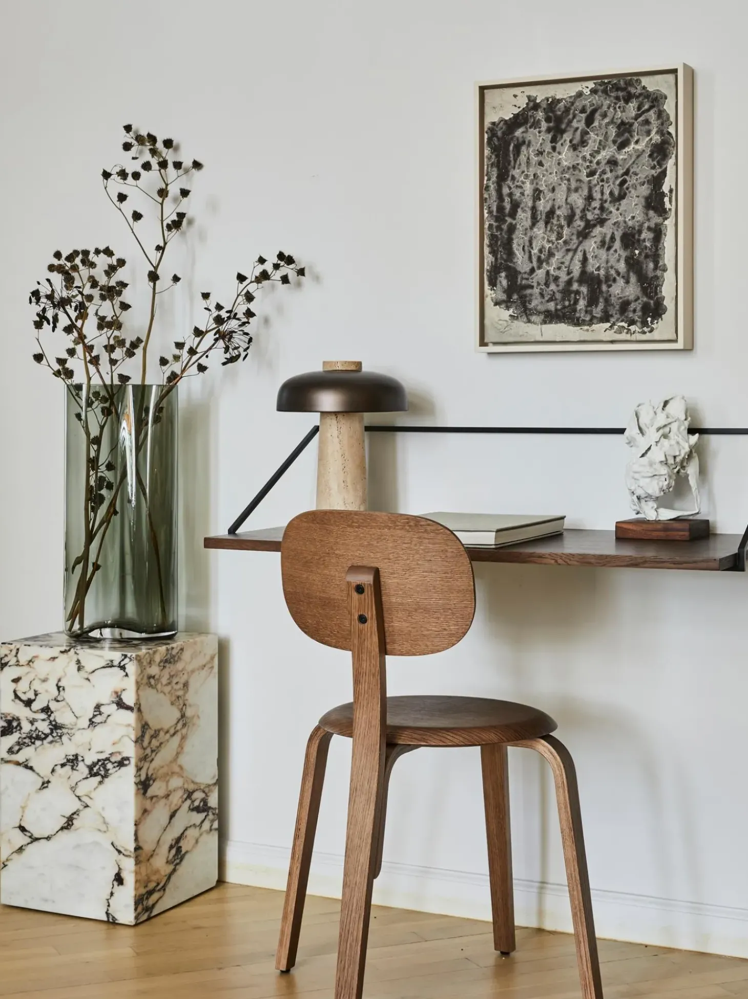 Scrivania Da Parete In Legno E Metallo Rail