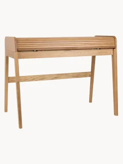 Scrivania In Legno Con Piano Scanalato E Arrotolabile Barbier