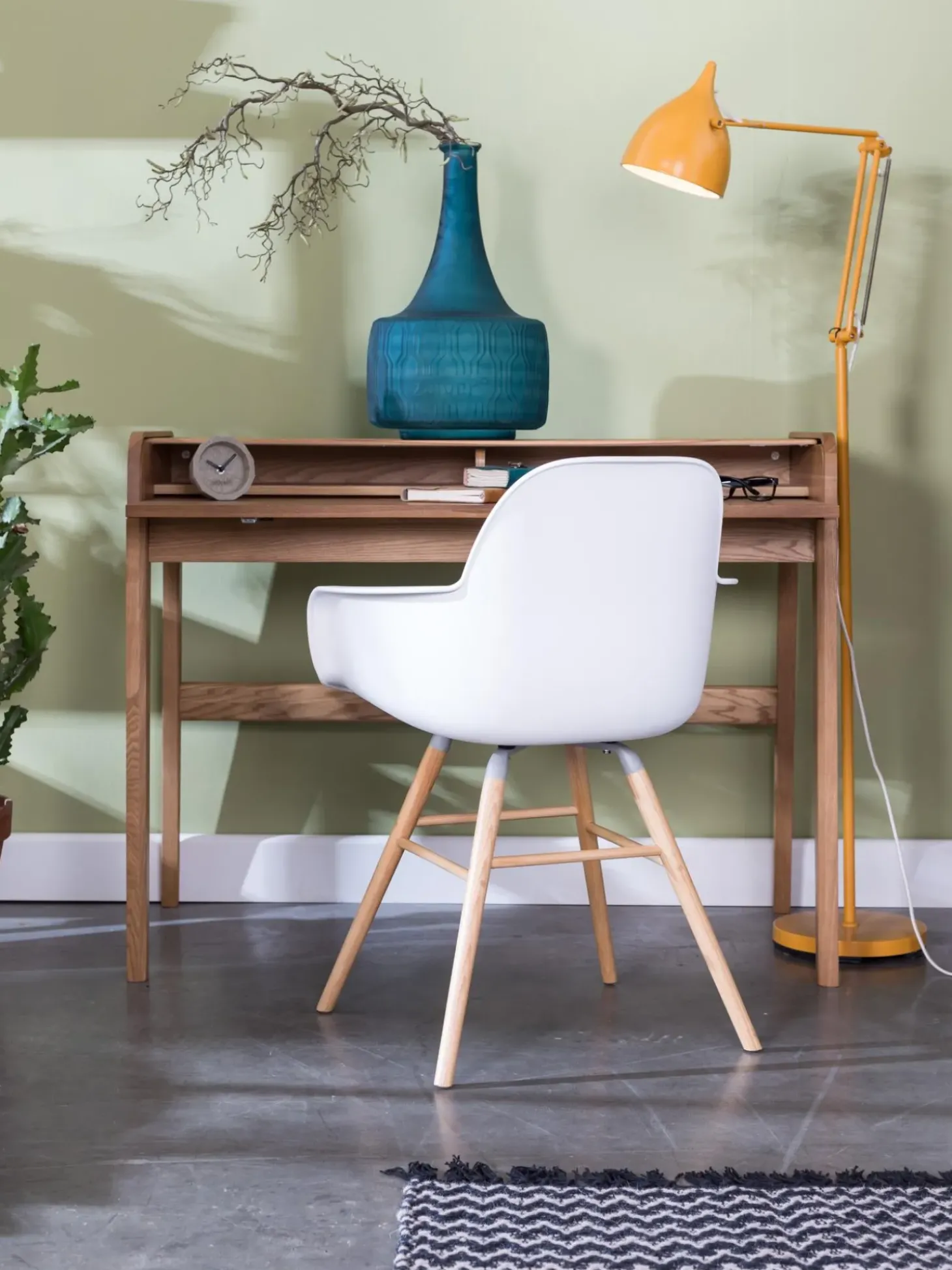 Scrivania In Legno Con Piano Scanalato E Arrotolabile Barbier