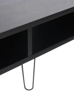 Scrivania In Legno Massiccio E Metallo Tova