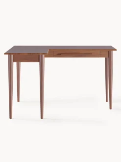 Scrivania Rettangolare In Legno Di Mango Con Cassetti Paul