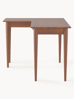 Scrivania Rettangolare In Legno Di Mango Con Cassetti Paul