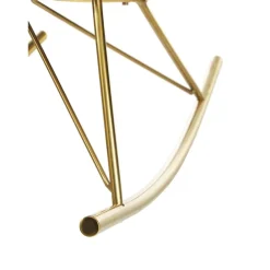 Sedia A Dondolo In Velluto Con Gambe In Metallo Wing*Westwing Collection Best