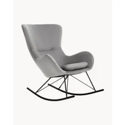 Sedia A Dondolo In Velluto Con Gambe In Metallo Wing*Westwing Collection Fashion